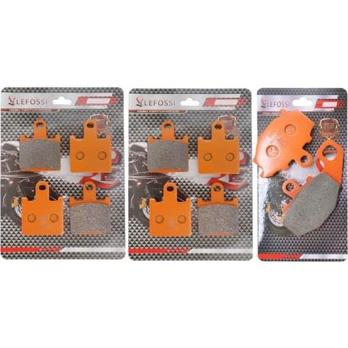 5 Pairs Motorcycle Parts Front Rear Brake Pads Brake Disc Pad Kit For Kawasaki ZX-6R 2007 2008 09 10 11 2012 2013 2014 2015 2016