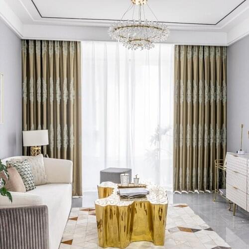 Chicity Europe Style Jacquard Curtain for living room Home Decor Curtain for bedroom Window Customized
