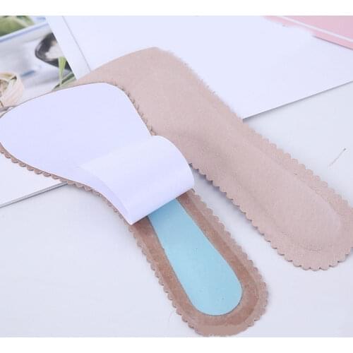 1 pair Anti-Slip Sweat-absorbent Massage Insoles Seven-point Pad Leather Half Pad Women Feet High Heel Insoles Orthotics Inserts
