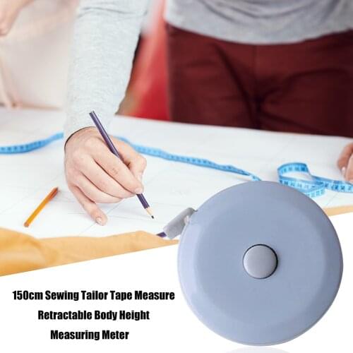 1pc 150cm/60" Tape Measures Portable Retractable Ruler Children Height Ruler Centimeter Inch Roll Tape Measure