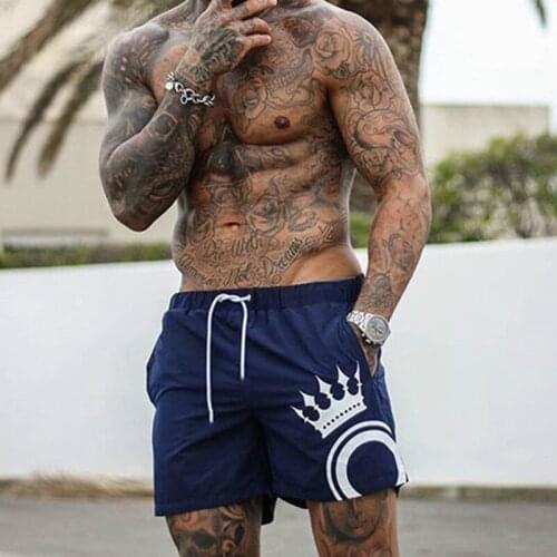 2021 New Printing Quick-drying Swimwear Beaching Shorts For Men Board Swimming Trunks Bathing Summer Beachwear Male Surf Short