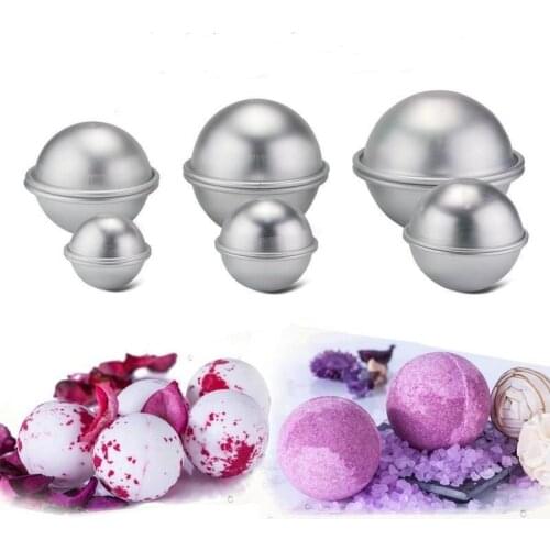 3D Aluminium Alloy Cake Mold Bath Bomb Baking Moulds Roast Ball Mold Own Crafting Handmade 3 Sizes LX7778