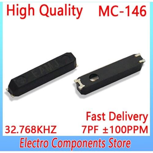 4Pin 7015 32.768KHZ 7PF 7*1.5*1.4MM SMD Quartz Crystal Resonator Passive Oscillator MC-146 ±100PPM Surface Crystal Resonator