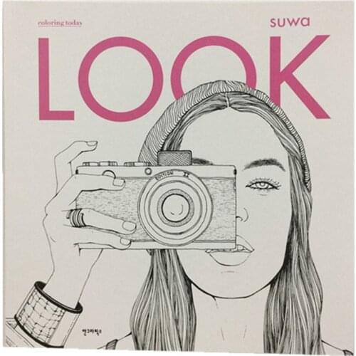 96pages Fashion LOOK Coloring Books For Adult Children Girls antistress Art Drawing Painting Secret Garden colouring book Libros