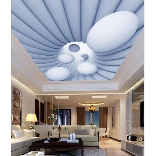 Abstract rotating sphere fashion ceiling zenith mural wallpaper 3d ceiling