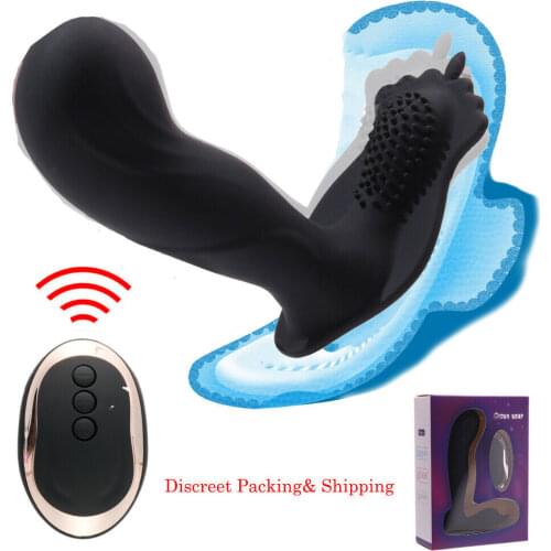 Butterfly Wearable double Panties Vibrator Remote Sex machine adult erotic toys for woman Masturbator vagina Clit Stimulator 18