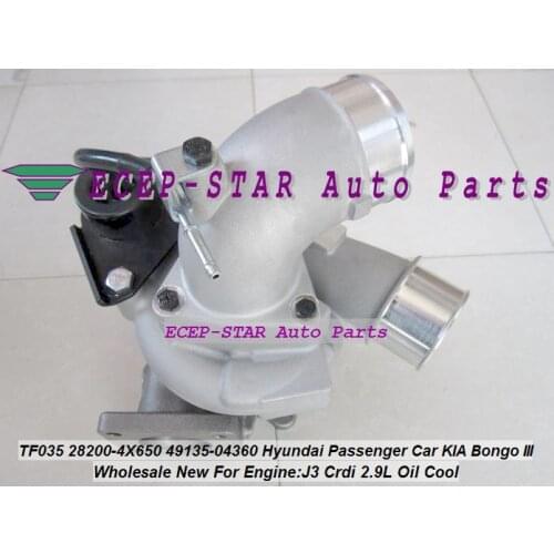 Free Ship Turbo TF035HM 28200-4X650 49135-04360 49135 04360 For Hyundai Passenger Car For KIA Bongo III Truck J3 Crdi 2.9L Oil