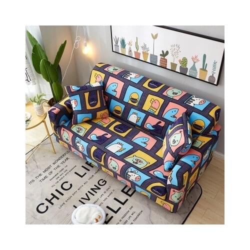 Slipcover Stretch Four Season Sofa Covers Furniture Protector Polyester Loveseat Couch Cover Sofa Towel 1/2/3/4-seater