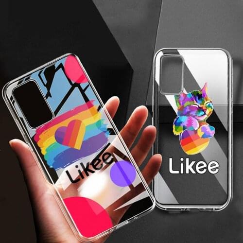 Likee Funny cat bear love heart Black Phone Case for Samsung Galaxy S20 Plus Ultra S10E S6 S7edge S8 S9 S10 Plus S10 S20lite