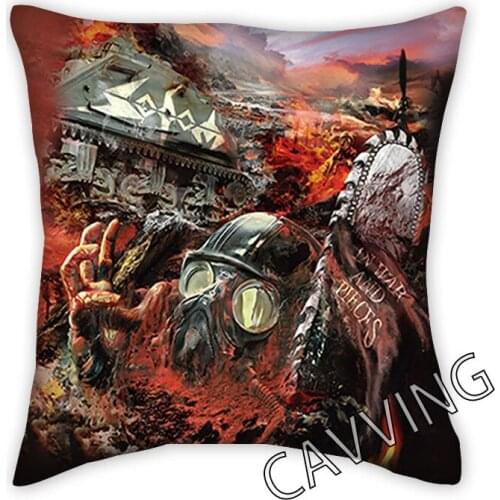 Sodom Band 3D Printed Polyester Decorative Pillowcases Throw Pillow Cover Square Zipper Pillow Cases Fans Gifts