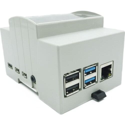 For Raspberry Pi 4 Model B ABS Case White Case Protective Case Enclosure for Raspberry Pi 4B