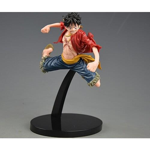 One Piece Luffy Action Figure Peripheral Modeling Decisive Battle Battle Straw Hat D Luffy 14cm Pvc Collecting Toy Model Gift