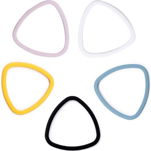 Brass paint fittings 18.8*1mm hollow triangle copper ring simple geometric earring pendant pure copper jewelry accessories