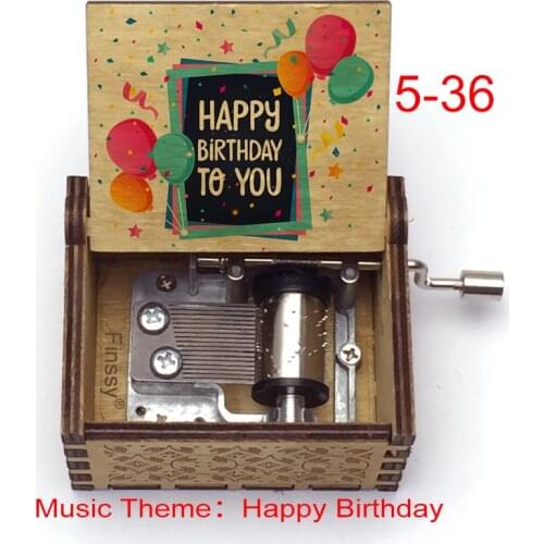 Happy Birthday Music Box Qute Music Box Style kids boys girl daughter sons Birthday Gift Home Decor large stock drop shipping
