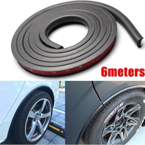 Soft Car Fender Flare Extension Wheel Eyebrow Protector Lip Wheel-arch Trim Wheel Eyebrow Arch Decorative Strip Car Tires