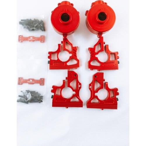 FID racing Aluminum Front centre diff bracket+Rear centre diff bracket+Alloy Gear box 2pcs for LOSI DBXL DBXL-E Parts
