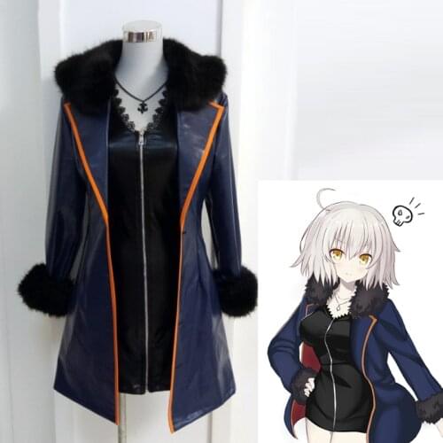 Fate Grand Order Jeanne d'arc alter Shinjuku cosplay costume female dress PU uniform outfits halloween costumes for women adult