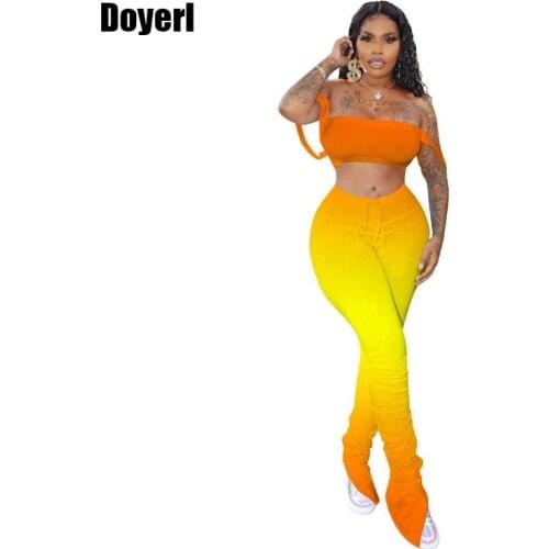 Crop Top Women Set 2 Pieces Tracksuit Women Sweat Suits Summer Festival Clothing Stacked Legging Set Sexy Two Piece Tie Dye Set