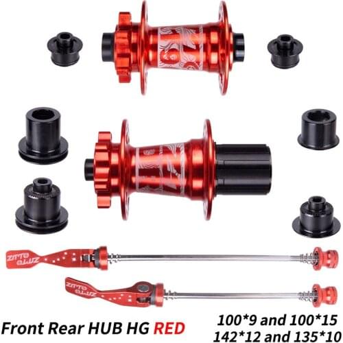 ZTTO MTB Ratchet 54T Disc Brake Hub 32H 32 Hole Thru Axle Quick Release XD HG MS 142 12 100 135 Sealed Bearing