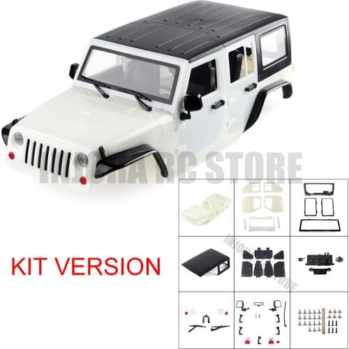 1/10 RC Rock Crawler Unassembled Kit 12.3inch 313mm Wheelbase Body Shell for Axial SCX10 & SCX10 II 90046 90047