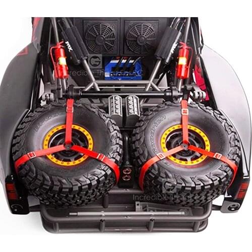 1PCS RC 1/10 Crawler Rock Spare Tire Straps Rope Down StrapDecoration for Traxxas TRX-4 SCX10 90046 UDR RC Car Part