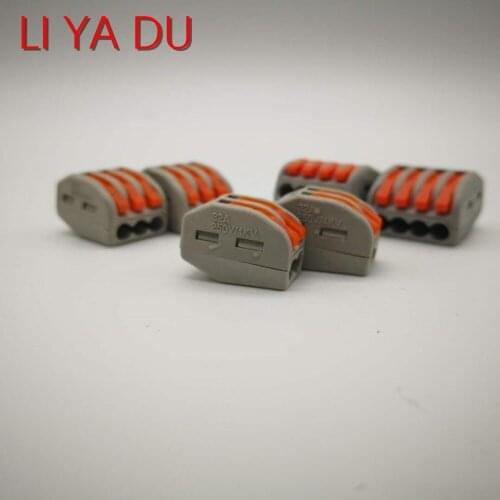 100PCS PCT-212(222-412) PCT-213(222-413) PCT-214(222-414) Compact Wire connector wiring artifact electrical fittings terminal