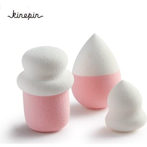 3Pcs Cosmetic Powder Puff Foundation Contour Facial Flawless Smooth Soft Wet Dry Dual Use Powder Puff Women Beauty Make up Tools