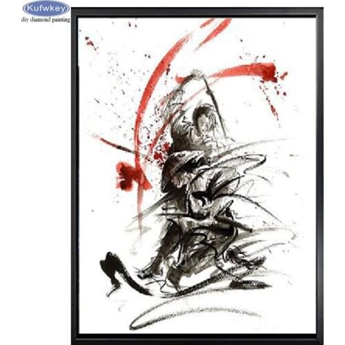 Full drill square round Diy Diamond Painting Japanese samurai diamond embroidery sale crystal painting diamond mosaic rhinestone