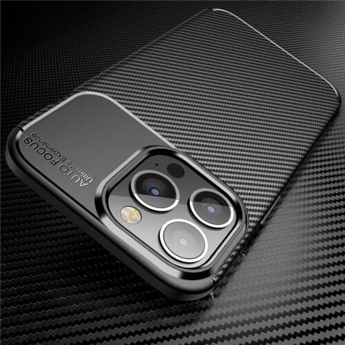 For iphone 13pro max Case matte carbon fiber soft case For iphone 13 pro max mini promax 13mini silicone shockproof coque fundas