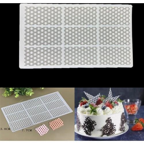 DIY Honeycomb Silicone Mold Cake Decorating Tools SugarCraft Cupcake Chocolate Mould Decor Muffin Topper Pastry Baking Stencil