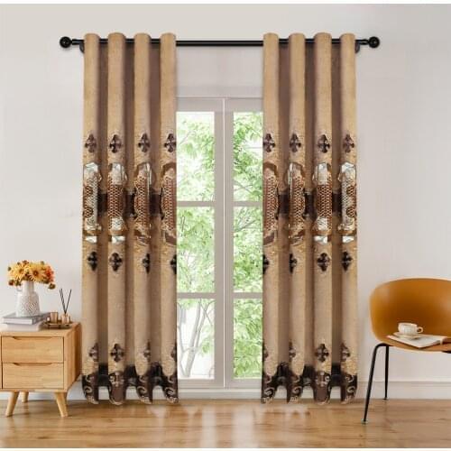 ELKCA European Modern Curtains for Living Room Elegant Room Curtains for Window Treatments Home Decoration Cortina in Kitchen
