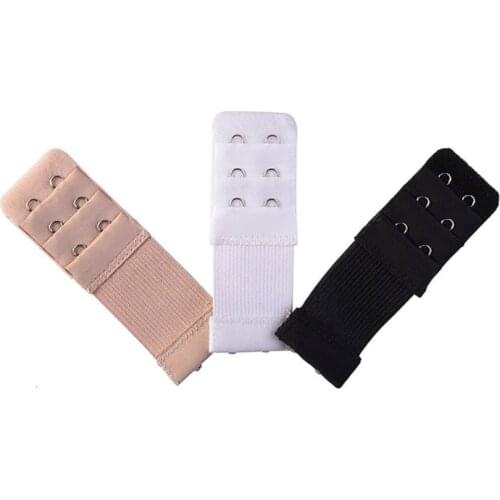 Febelle High Quality Adjustable Bra Expander 3PCS/set 2/3 hook Soft Womens Bra Extension With Bra Strap