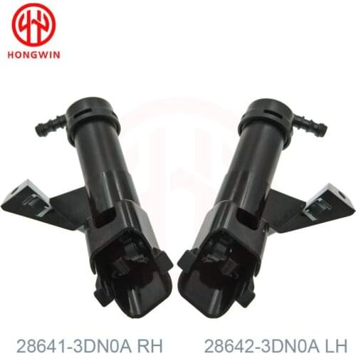 Front Left&Right Car Headlight Cleaning Washer Spray Nozzle For NNissan Tiida 2007-2012 28641-3DN0A 28642-3DN0A 5902-06-0108P