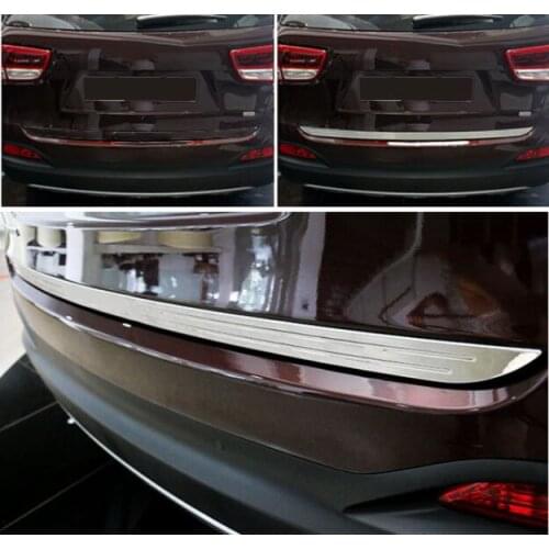 HOT ACCESSORIES FIT FOR KIA SORENTO 2016-2017 UM CHROME REAR TRUNK BOOT TAILGATE DOOR COVER TRIM MOLDING EDGE GARNISH STRIP
