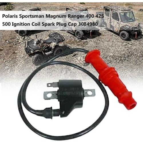 Ignition Coil For Polaris Sports-man Magnum Ranger 500 1996-02 3085227 3084980 Spark Plug Motorcycle Accessories