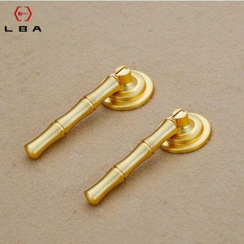 Chinese Cabinet Rings Imitation Copper Bedroom Drawer Flush Door Knobs Zinc Alloy Decorative Furniture Cabinet Door Handles
