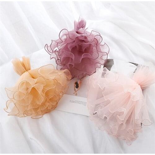 20pcs Romantic Waving Lace Wrapping Mesh Gauze Flower Bouquet Creative Gift Diy Wrapping Material