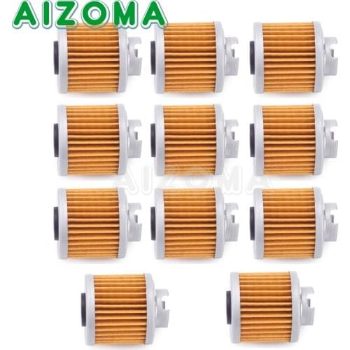 8X Motocross Oil Filter 15412-HB6-003 For Honda YX 150cc 160cc Zongshen ZS190 Scooter Motorcycle Dirt Bike Yellow Engine Parts