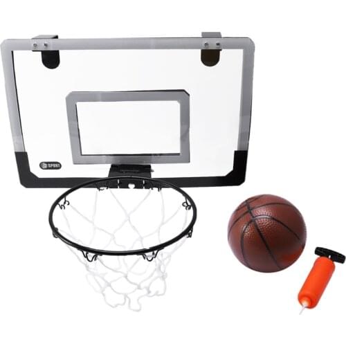 Mini Basketball Hoop With Ball 18 inch x12 inch Shatterproof Backboard