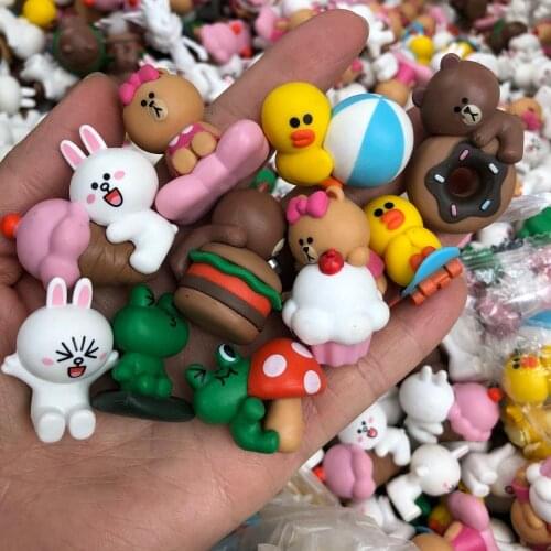 2pcs Mini Bear Doll House Decoration Miniature Model Dollhouse Toys For Kids Baby Party Toys Gift Play Toy Accessories