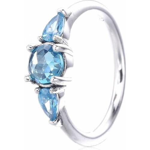 Fashion Jewelry 925 Sterling Silver Pan Ring, Womens New Summer Ring with 2020 Water