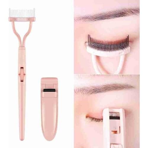 Eyelash Curler Set Curly Long-lasting Shaping Partial Eyelash Curler + Eyelash Women Makeup Comb Combination Beauty Tools