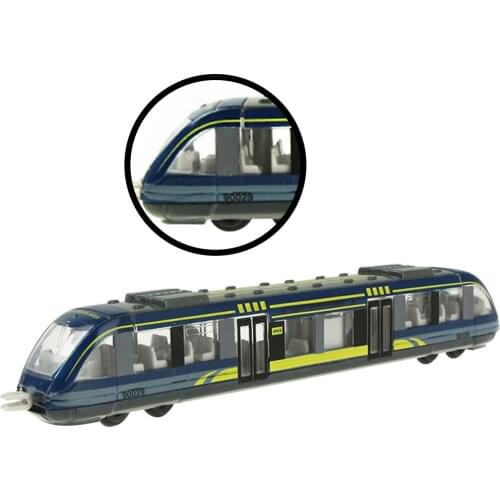 Train Toy Mini Simulation Metro Model Inertia Sliding Alloy Plastic Vehicle Children Toy