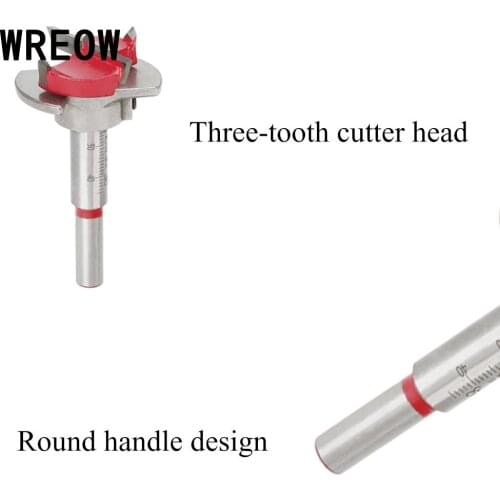 1PCS Adjustable Milling Cutter 15/20/25/30mm Carbide Steel Router Shank Milling Cutter for Woodworking Centering Hole saw Cut Y7