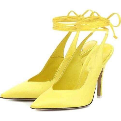 2021 high-heeled fashion pointed toe around the show sexy foreign trade pumps stiletto cross-border large size ladies shoes