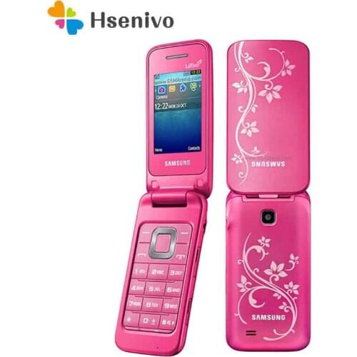 Original SAMSUNG C3520 100% Unlocked Mobile Phone English Russian Keyboard & One year warranty Free shipping