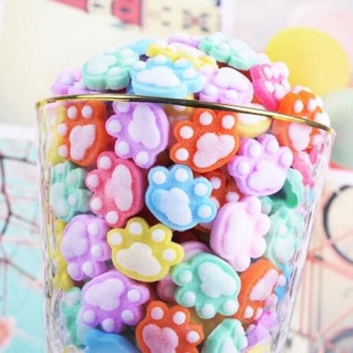 ZOCDOU 5 Pieces Mix Color Simulation Cat Scratch Candy Statue Figurine Ornament Miniature Toy Decoration