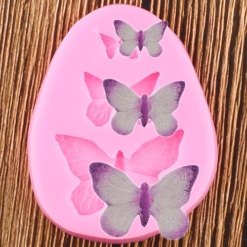 1Pcs Sugarcraft Butterfly Silicone Molds Fondant Mold Cake Decorating Tools Chocolate Moulds Wedding Decoration Mould