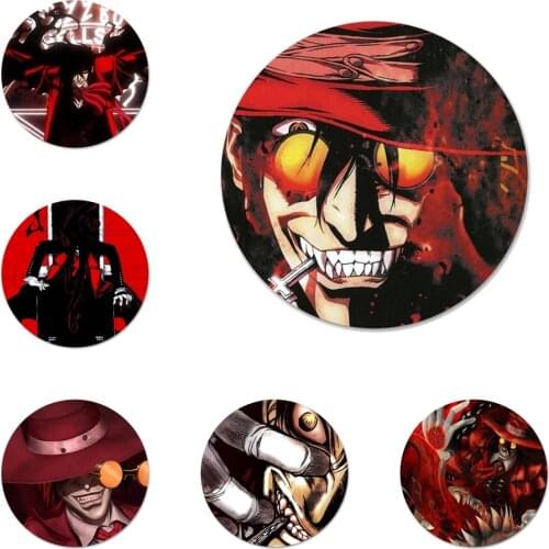 58mm Anime Hellsing Alucard Fan Icons Pins Badge Decoration Brooches Metal Badges For Backpack Decoration