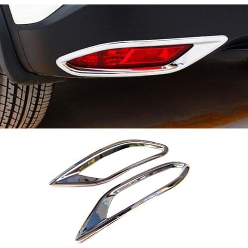 ACCESSORIES CHROME REAR BUMPER FOG REFLEX LIGHT COVER TRIM MOLDING LAMP GARNISH FOR HONDA VEZEL HRV HR-V 2014 2016 2017 2019